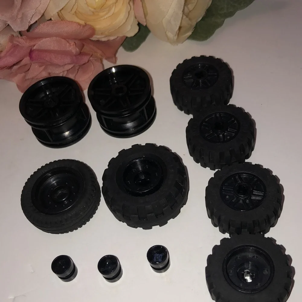 LEGO Tires Large LEGO Wheels LEGO Rubber Tires with gray rims  #9 big LEGO TIRES